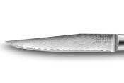 Couteau à steak Laguiole Expression Damas 11 cm - Manche en bois